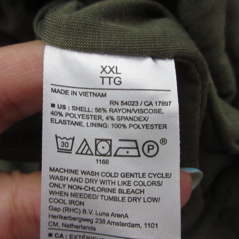 Banana Republic Factory Dress Plus‎ XXL Green High Neck Knit Minimalist Capsule - Picture 6 of 10